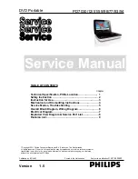 Предварительный просмотр 1 страницы Philips PD7012 Service Manual