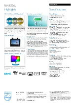 Preview for 2 page of Philips PD7020 Specifications