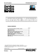 Предварительный просмотр 1 страницы Philips PD9000/05 Service Manual