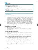 Preview for 8 page of Philips PD9000 User Manual