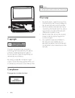 Preview for 6 page of Philips PD9025 User Manual