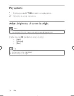 Предварительный просмотр 26 страницы Philips PD9030/37 User Manual