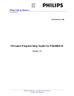 Предварительный просмотр 1 страницы Philips PDIUSBD12 Firmware Programming Manual