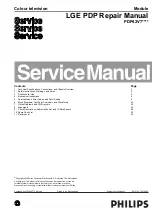 Предварительный просмотр 1 страницы Philips PDP42V7 series Service Manual