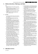 Предварительный просмотр 5 страницы Philips PDP42V7 series Service Manual