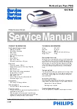 Предварительный просмотр 1 страницы Philips PerfectCare Pure GC7635 Service Manual