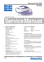 Philips PerfectCare Pure PSG Service Manual preview