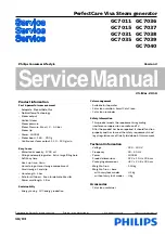 Philips PerfectCare Viva GC7037 Service Manual preview