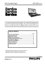 Предварительный просмотр 2 страницы Philips PET1000/00 Service Manual