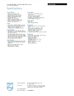 Preview for 3 page of Philips PET1030 Specifications