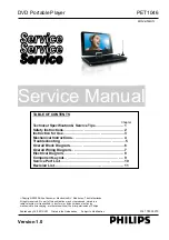 Preview for 1 page of Philips PET1046 Service Manual