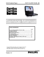 Preview for 1 page of Philips PET716/93 Service Manual