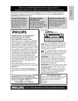 Предварительный просмотр 3 страницы Philips PET733 User Manual