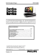 Preview for 1 page of Philips PET748/58 Service Manual