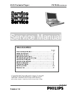 Предварительный просмотр 1 страницы Philips PET800 Service Manual