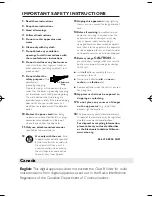 Preview for 3 page of Philips PET805 User Manual