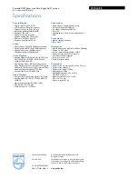 Preview for 3 page of Philips PET830 Specifications