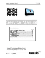 Preview for 1 page of Philips PET836 Service Manual