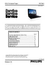 Предварительный просмотр 1 страницы Philips PET940 Service Manual