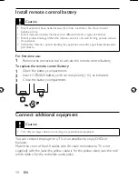 Preview for 13 page of Philips PET941D User Manual