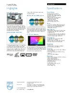 Preview for 2 page of Philips PET9422 Specifications