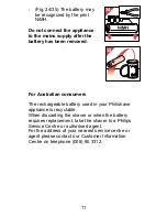 Preview for 11 page of Philips Philishave 830 User Manual