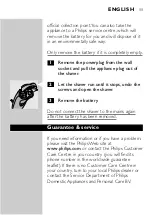 Preview for 9 page of Philips Philishave HQ 664 User Manual