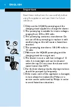 Preview for 2 page of Philips Philishave HQ 6715 Manual