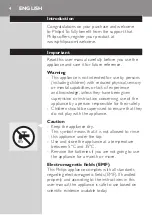 Preview for 4 page of Philips Philishave HS 190 User Manual