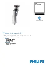 Preview for 1 page of Philips Philishave QT4020 Specifications