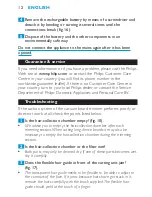 Предварительный просмотр 12 страницы Philips Philishave Turbovac HQT885 User Manual