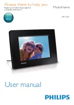 Preview for 1 page of Philips PhotoFrame SPF1207/69 User Manual