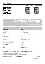 Preview for 1 page of Philips PICO BARISTO AMF Service Manual