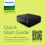 Preview for 1 page of Philips PicoPix Micro2 PPX360 Quick Start Manual