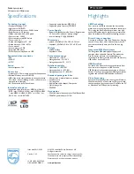 Preview for 2 page of Philips PicoPix PPX2340 Specifications