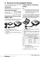 Preview for 12 page of Philips PicoPix PPX2450 User Manual