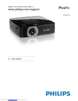 Philips PicoPix PPX2495 User Manual preview