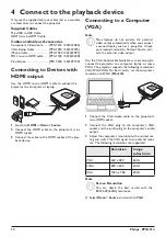 Preview for 12 page of Philips PicoPix PPX3514 User Manual