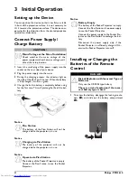 Preview for 12 page of Philips PICOPIX PPX3610 User Manual