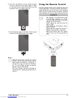 Preview for 13 page of Philips PICOPIX PPX3610 User Manual