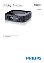 Philips PicoPix PPX3614 User Manual preview