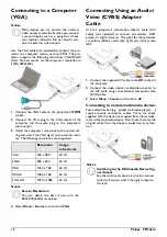 Предварительный просмотр 16 страницы Philips PicoPix PPX3614 User Manual