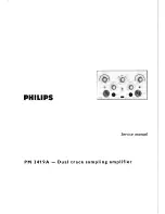 Philips PM 3419A Service Manual предпросмотр