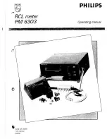 Preview for 1 page of Philips PM 6303 Operating Manual