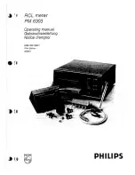 Preview for 2 page of Philips PM 6303 Operating Manual