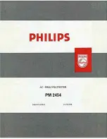Philips PM2454 Manual предпросмотр