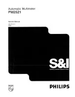 Philips pm2521 Service Manual предпросмотр