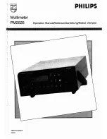 Preview for 1 page of Philips PM2525 Operating Instructions Manual