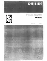 Philips PM5324 Operating Manual preview