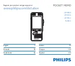 Preview for 1 page of Philips Pocket Memo DPM8500 Manual
